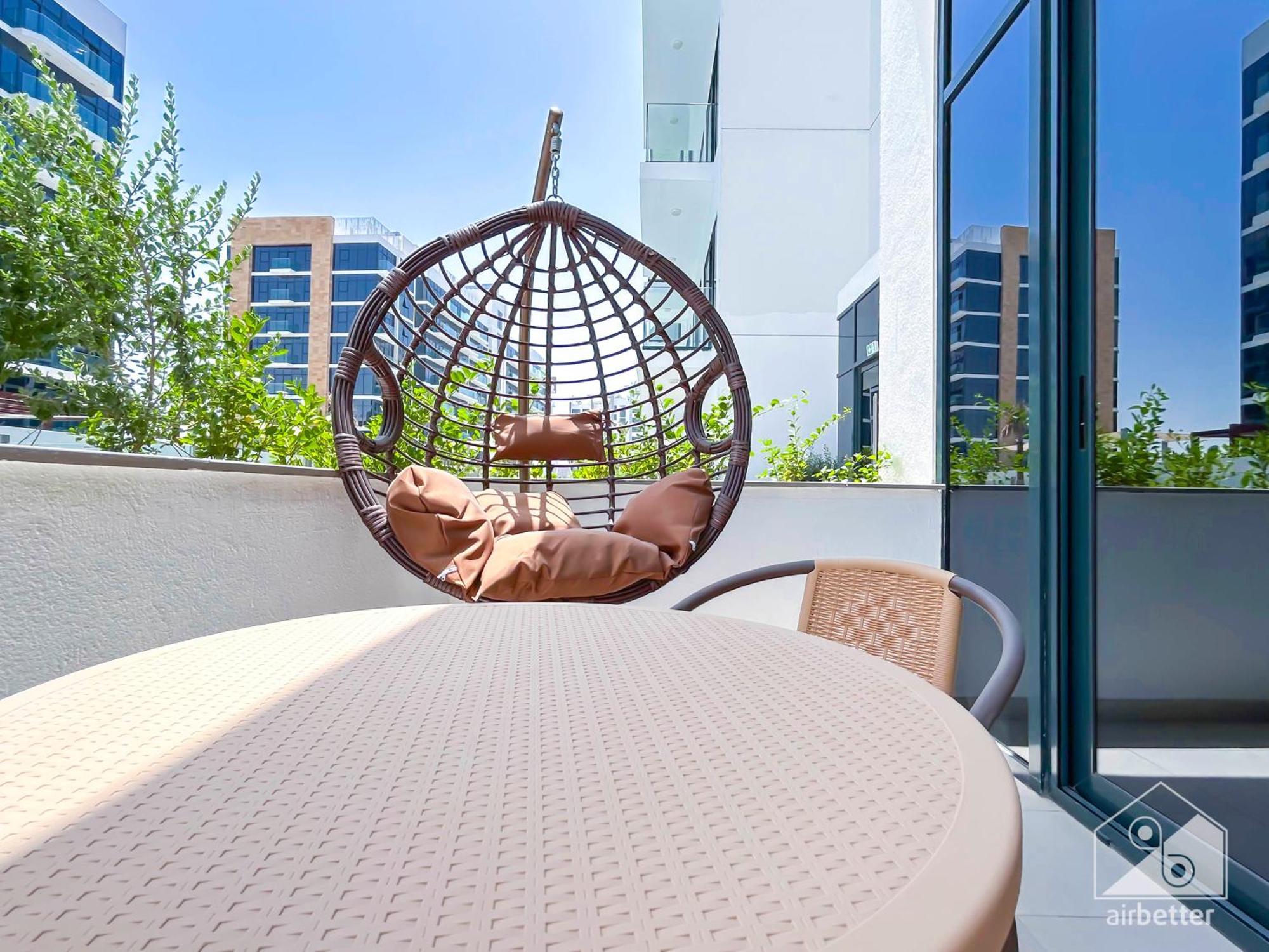 Charming Studio With Balcony In Azizi Riviera Dubai Exterior foto